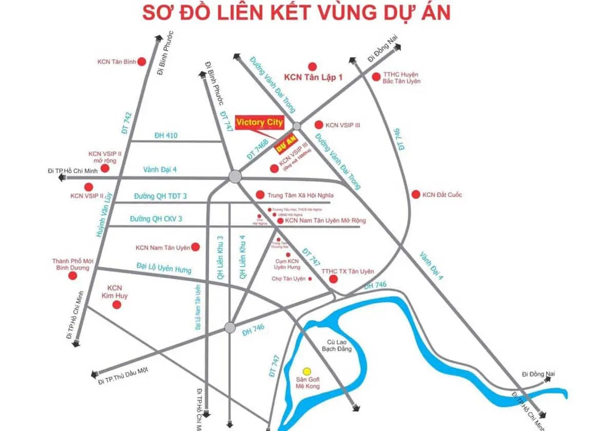 VICTORY CITY BÌNH DƯƠNG 2 Vị trí Dự án Victory City Tân Uyên Bình Dương
