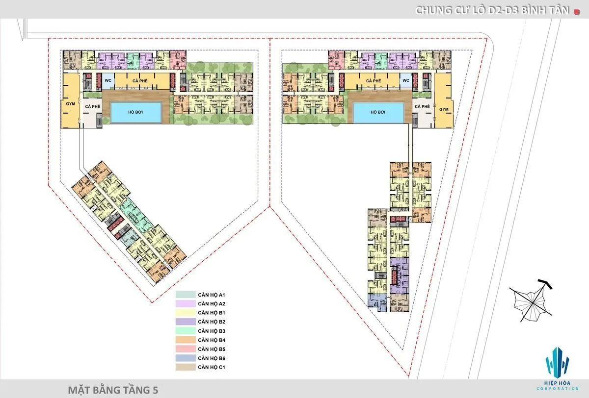 AIO CITY BÌNH TÂN 12 Mặt bằng Tầng 5 Aio Bình Tân