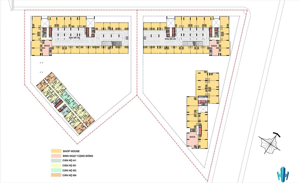 Mặt bằng Tầng 2 Aio City Bình Tân