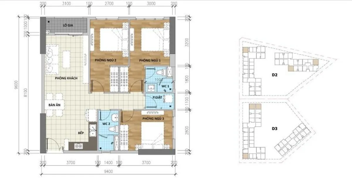 AIO CITY BÌNH TÂN 18 Mặt bằng C1 Aio Bình Tân