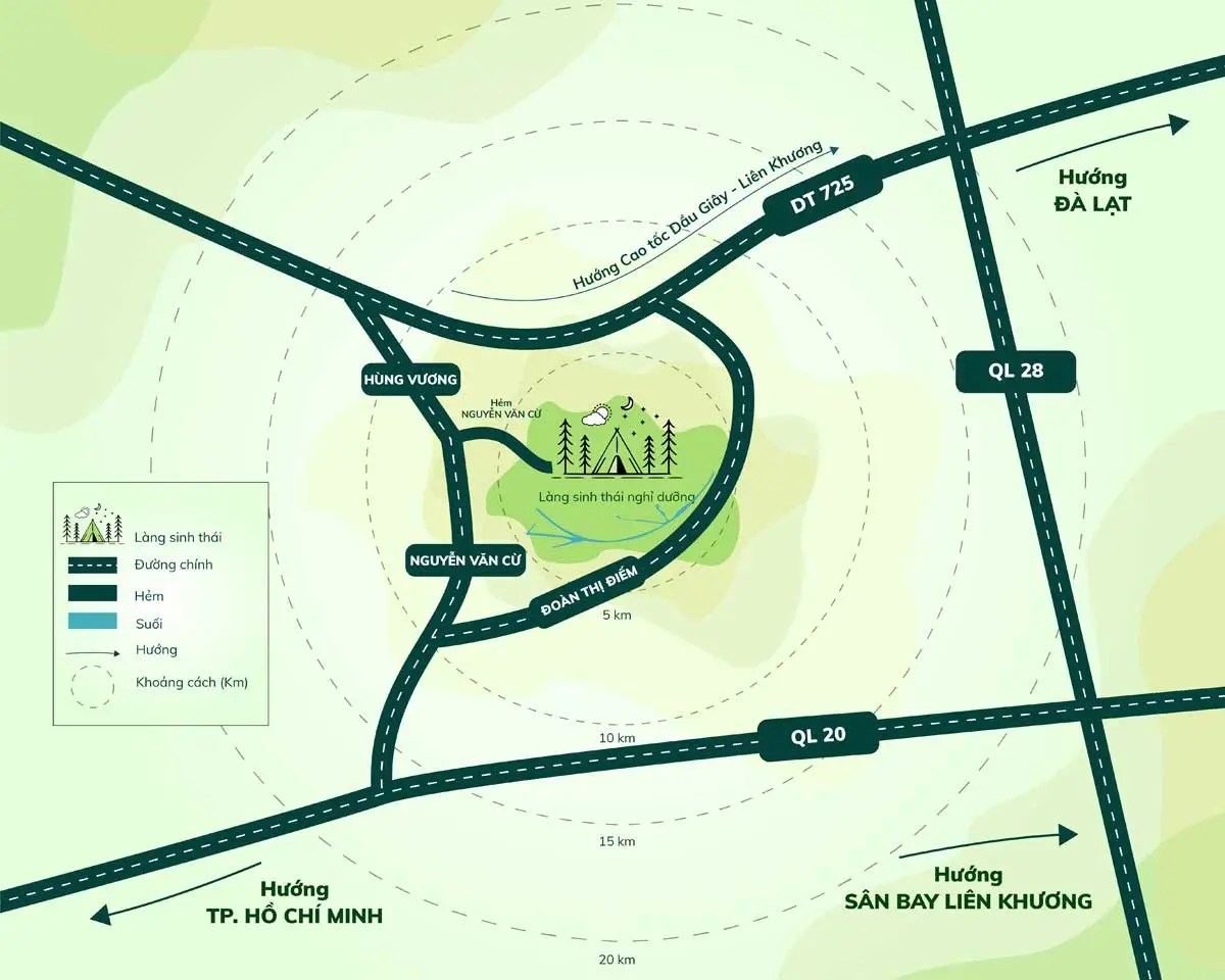 Đồi Hoa Gió Bảo Lộc 7 Tiện ích liên kết vùng Đồi Hoa Gió Bảo Lộc