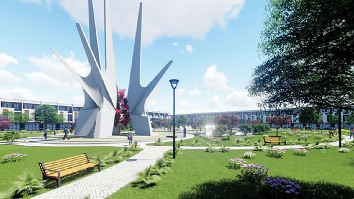 KHU ĐÔ THỊ ÂN PHÚ BUÔN MA THUỘT 5 Quảng trường Dự án Khu đô thị Ân Phú Buôn Ma Thuột Đắk Lắk