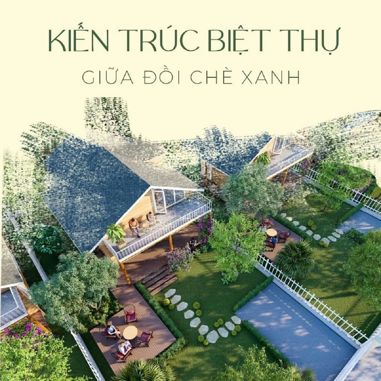 Thiết kế Kiến trúc Biệt thự The Ocha Bảo Lộc