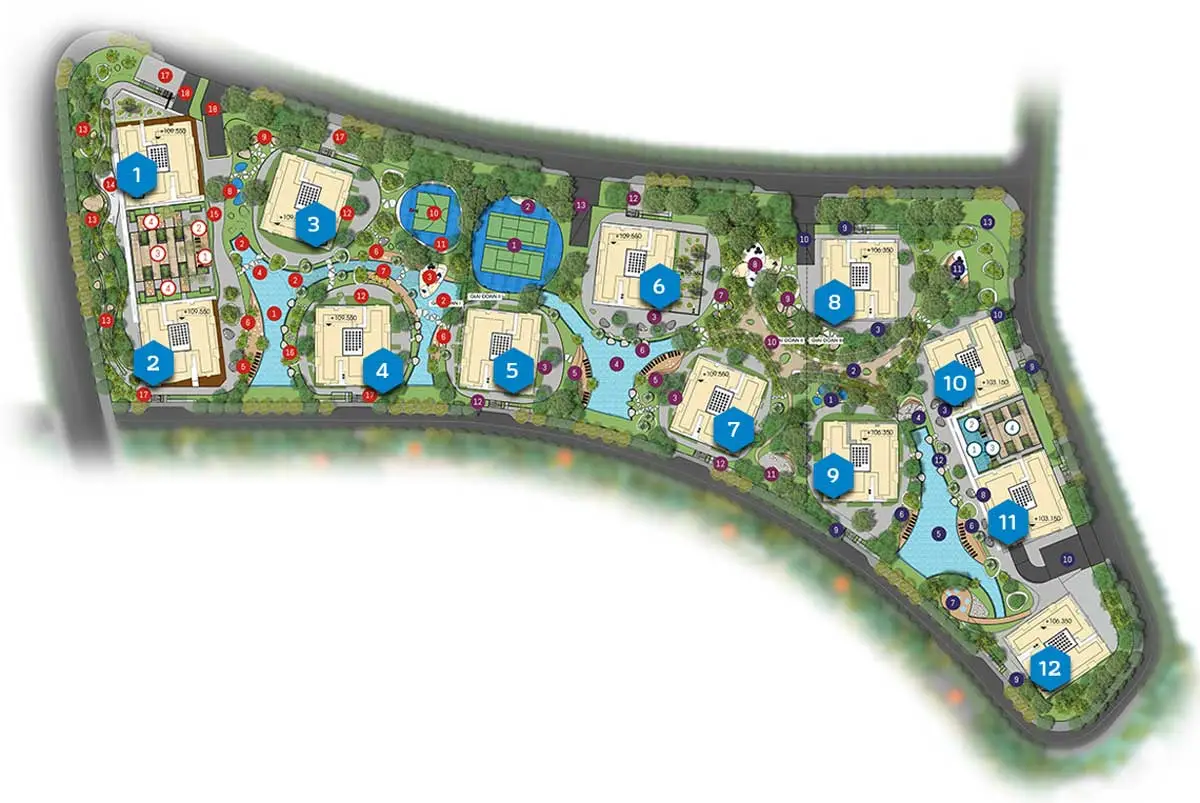Đất Xanh Homes Riverside 8 Mặt bằng Dự án Căn hộ Đất Xanh Homes Riverside Quận 2