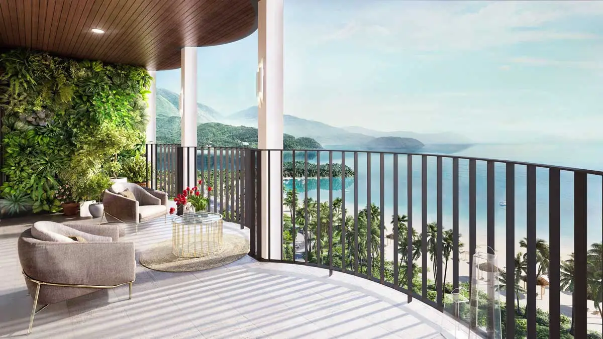 Shizen Nami Đà Nẵng 11 View từ Ban công Căn hộ Shizen Nami Đà Nẵng