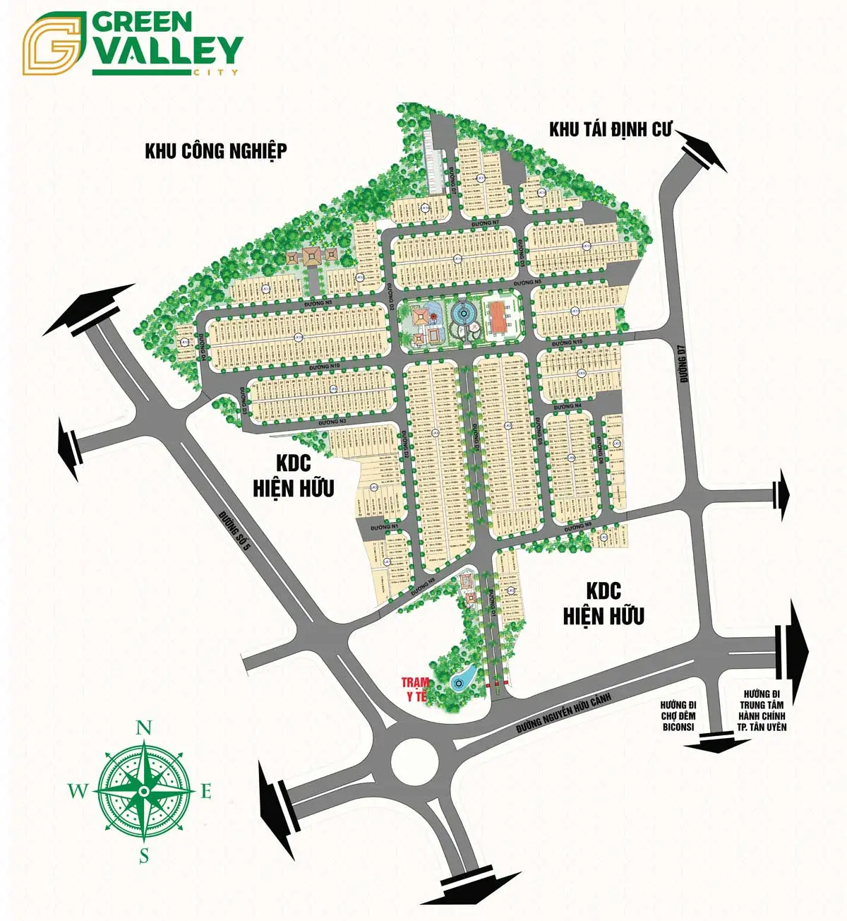 Green Valley City 4 Mặt bằng Dự án Green Valley City Tân Uyên Bình Dương