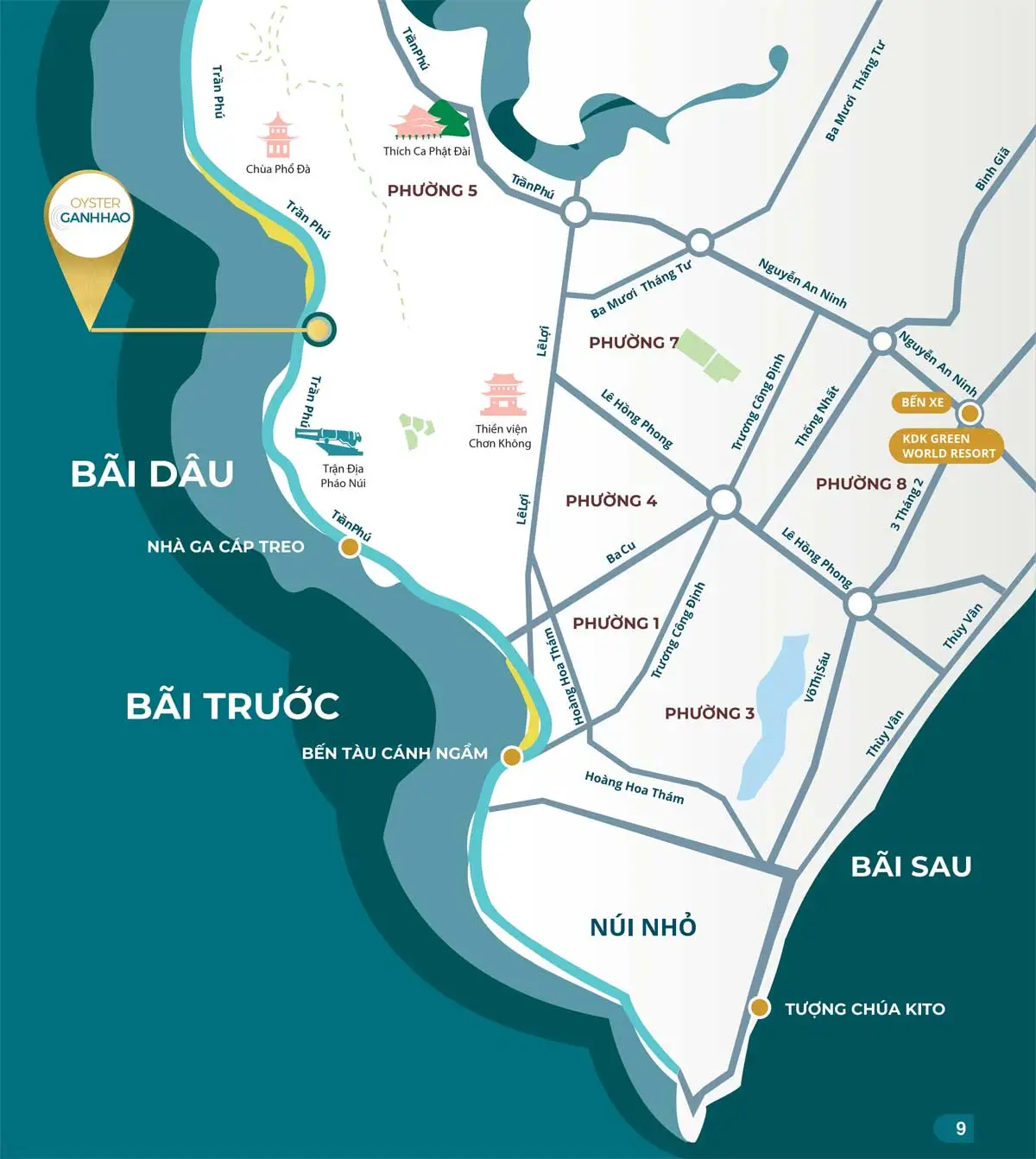 Oyster Bay Gành Hào Vũng Tàu 4 Bản đồ Vị trí Dự án Căn hộ Condotel Oyster Gành Hào Vũng Tàu