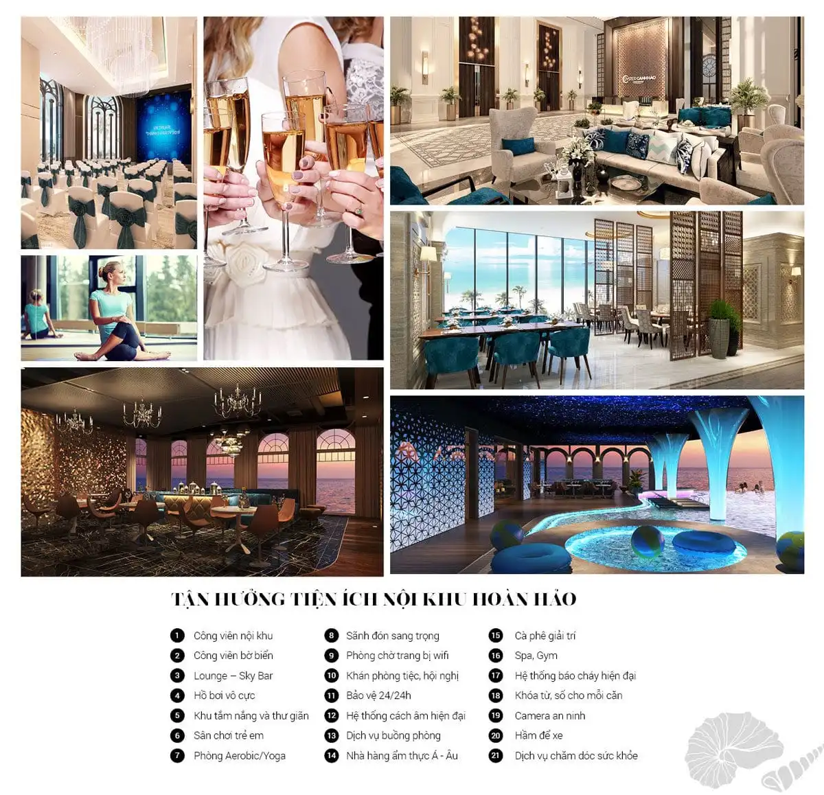 Oyster Bay Gành Hào Vũng Tàu 12 Tiện ích nội khu hoàn hảo tại Dự án Căn hộ Condotel Oyster Gành Hào Vũng Tàu