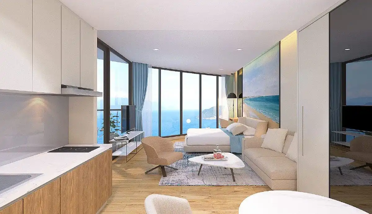 Oyster Bay Gành Hào Vũng Tàu 32 Phòng khách View biển Căn hộ Oyster Gành Hào