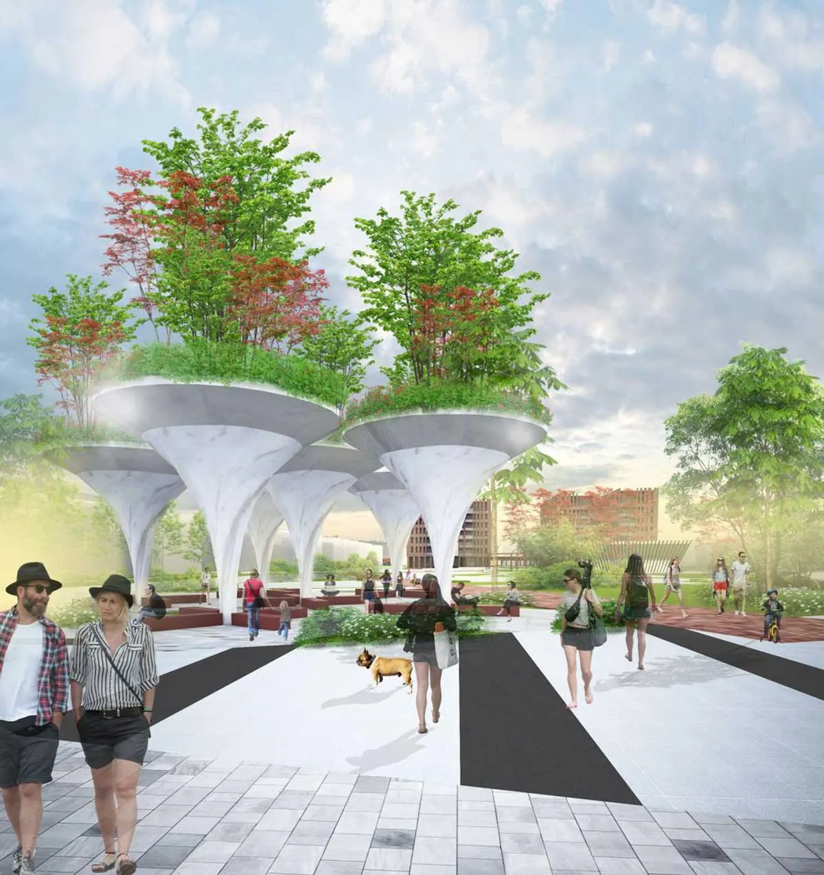 Khu Đô Thị Tân An Buôn Ma Thuột 4 Quảng trường Khu Đô Thị Tân An Buôn Ma Thuột