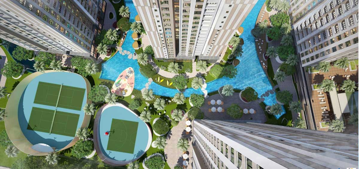 Công viên nội khu Dự án Căn hộ Gem Riverside Quận 2