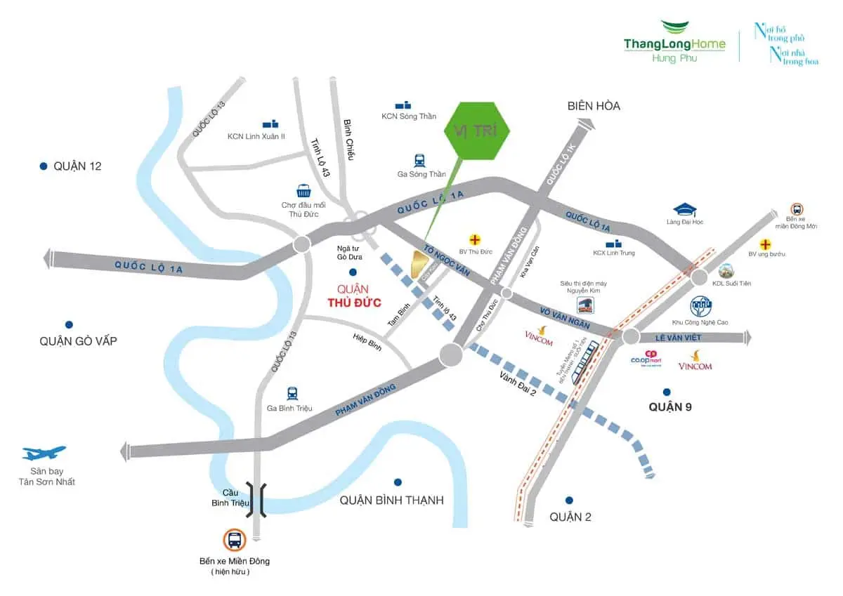 DRAGON SKY VIEW 3 Vị trí Dự án Căn hộ Chung cư Dragon Sky View Quận 9