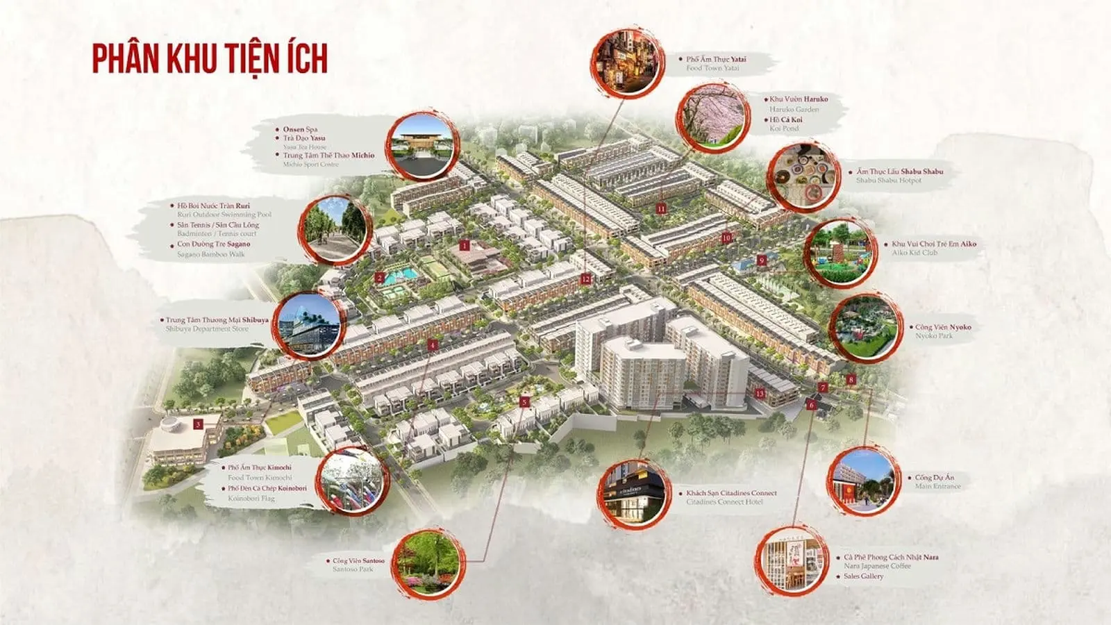 TAKARA RESIDENCE BÌNH DƯƠNG 7 Hệ thống tiện ích nội khu Dự án Nhà phố - Biệt thự Takara Residence Chánh Nghĩa Thủ Dầu Một Bình Dương