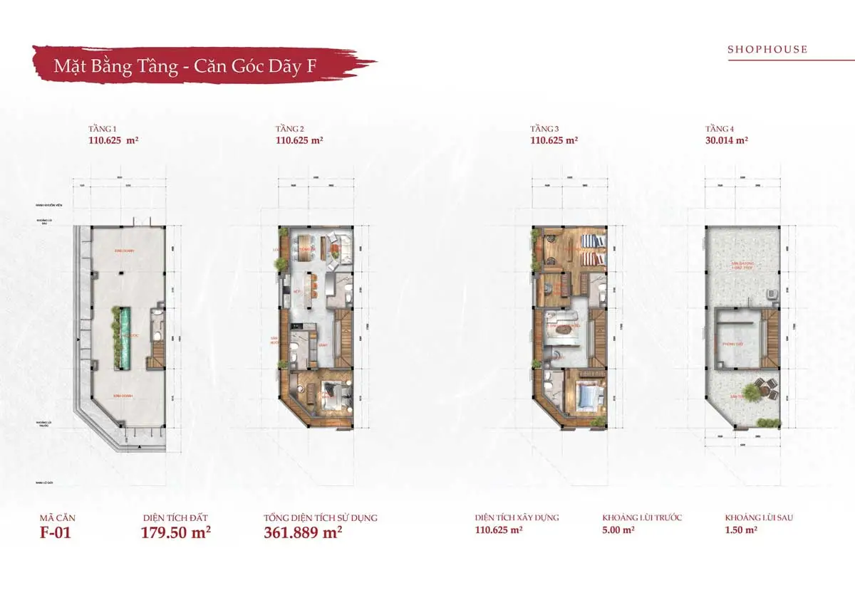 TAKARA RESIDENCE BÌNH DƯƠNG 12 Thiết kế Nhà phố Shophouse Lô Góc Takara Residence Bình Dương