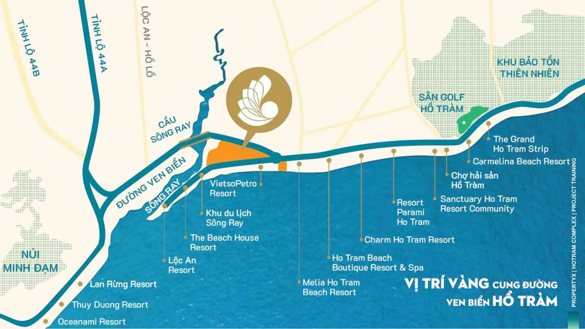 CĂN HỘ HỒ TRÀM COMPLEX 3 Bản đồ Vị trí Dự án Căn hộ Hồ Tràm Complex