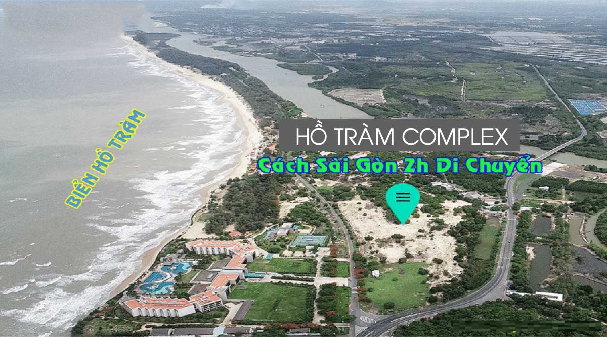 Vị trí thực tế trên Google Maps Dự án Căn hộ Hồ Tràm Complex