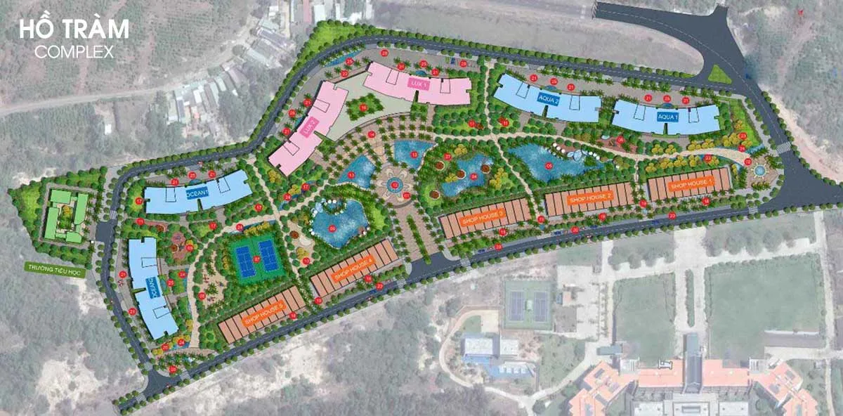 CĂN HỘ HỒ TRÀM COMPLEX 12 Mặt bằng Dự án Căn hộ Hồ Tràm Complex