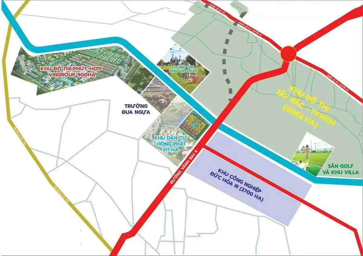 Vinhomes Đức Hòa 2 Vị trí Dự án Vinhomes Đức Hòa