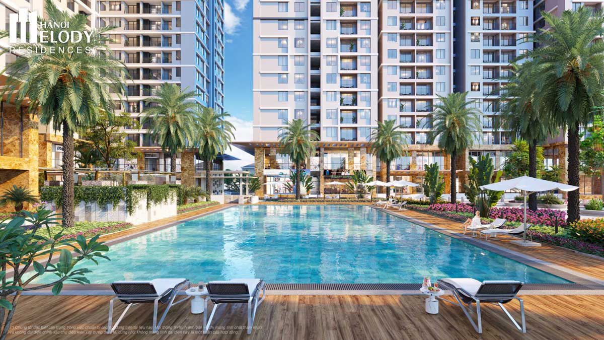 Hồ bơi Aqua Hà Nội Melody Residences