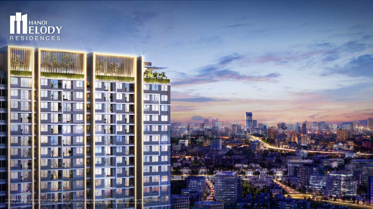 Tiện ích tầng thượng Hà Nội Melody Residences