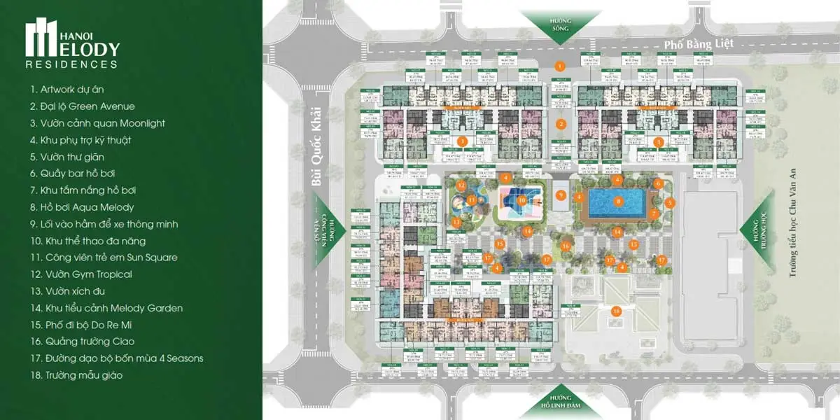 Hà Nội Melody Residences 6 Hệ thống Tiện ích nội khu Dự án Hà Nội Melody Residences