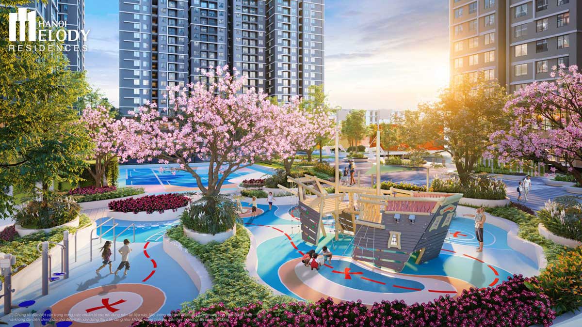 Công viên trẻ em Dự án Hà Nội Melody Residences