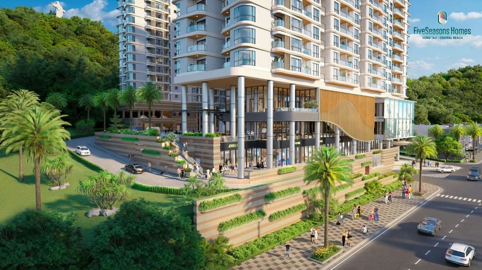 Tiện ích Tầng trệt Dự án Fiveseasons Homes Vũng Tàu