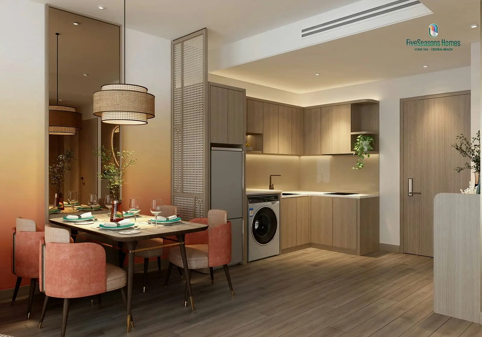 Bàn ăn Căn hộ Fiveseasons Homes Bàn ăn Căn hộ Fiveseasons Homes