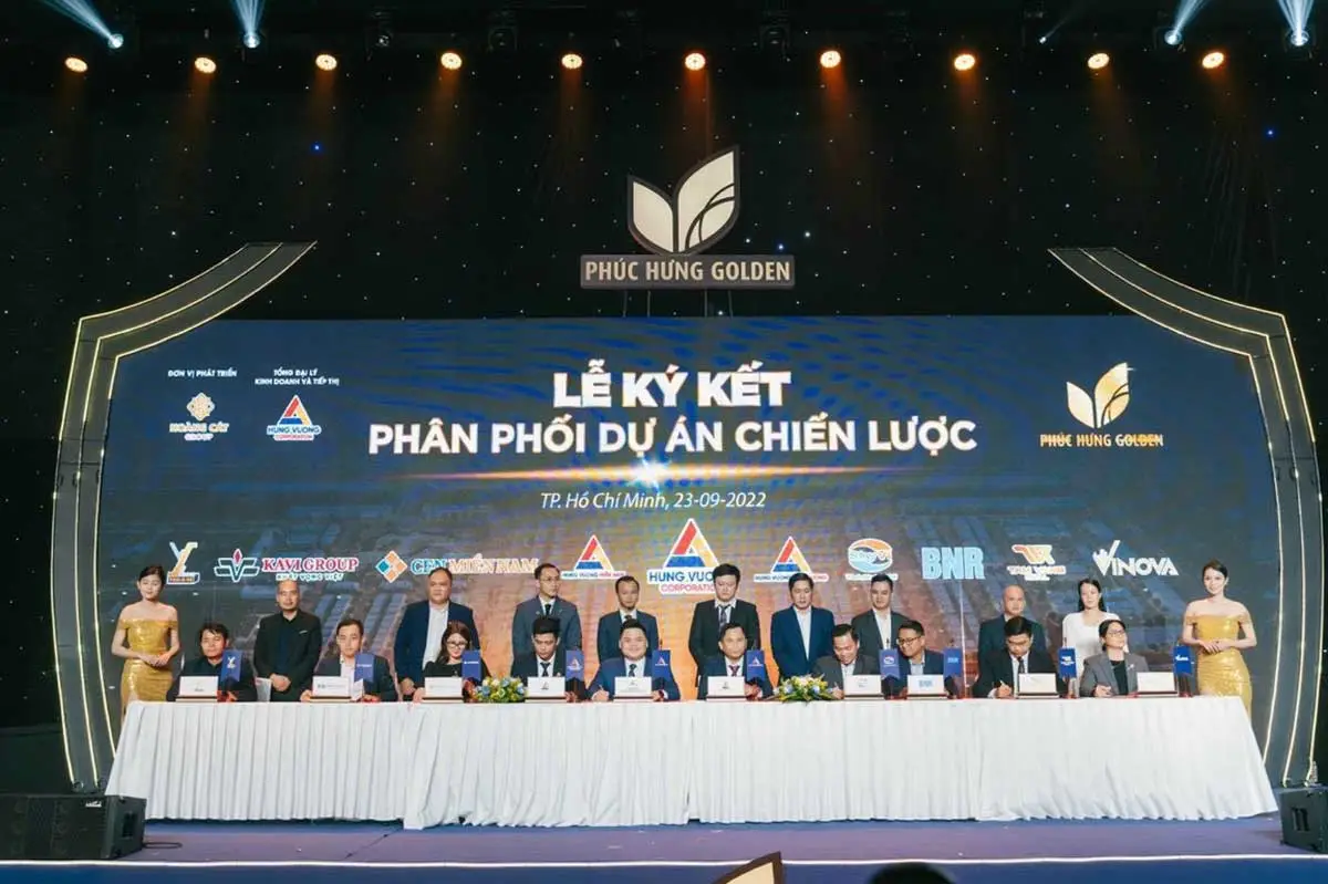 Phúc Hưng Golden 5 Lễ ký kết hợp tác phân phối chiến lược Dự án Khu đô thị Phúc Hưng Golden Bình Phước