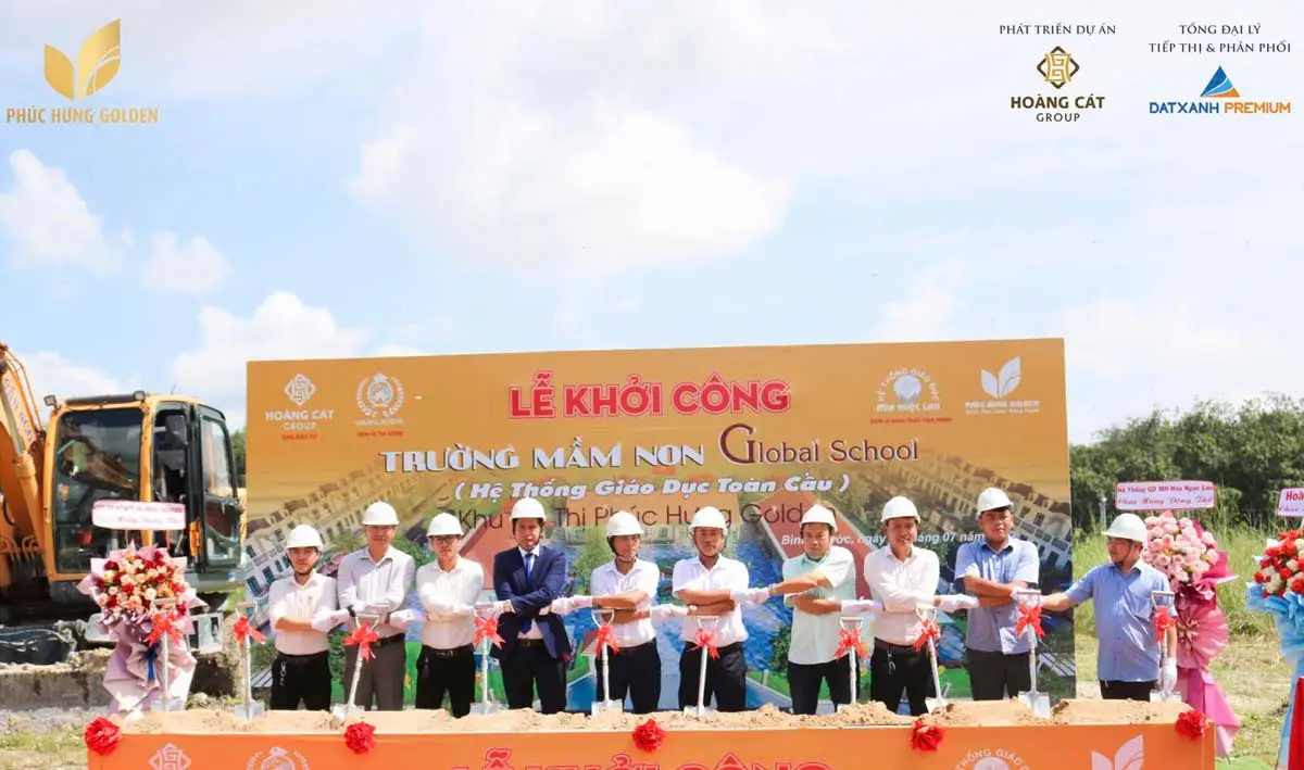 Phúc Hưng Golden 15 Lễ khởi công trường mầm non Global School tại Phúc Hưng Golden Bình Phước
