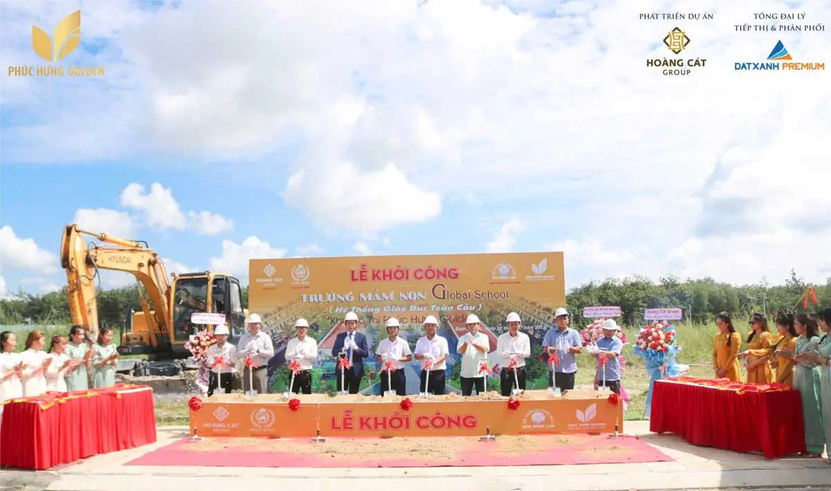 Phúc Hưng Golden 13 Lễ khởi công trường mầm non Global School tại Phúc Hưng Golden Bình Phước