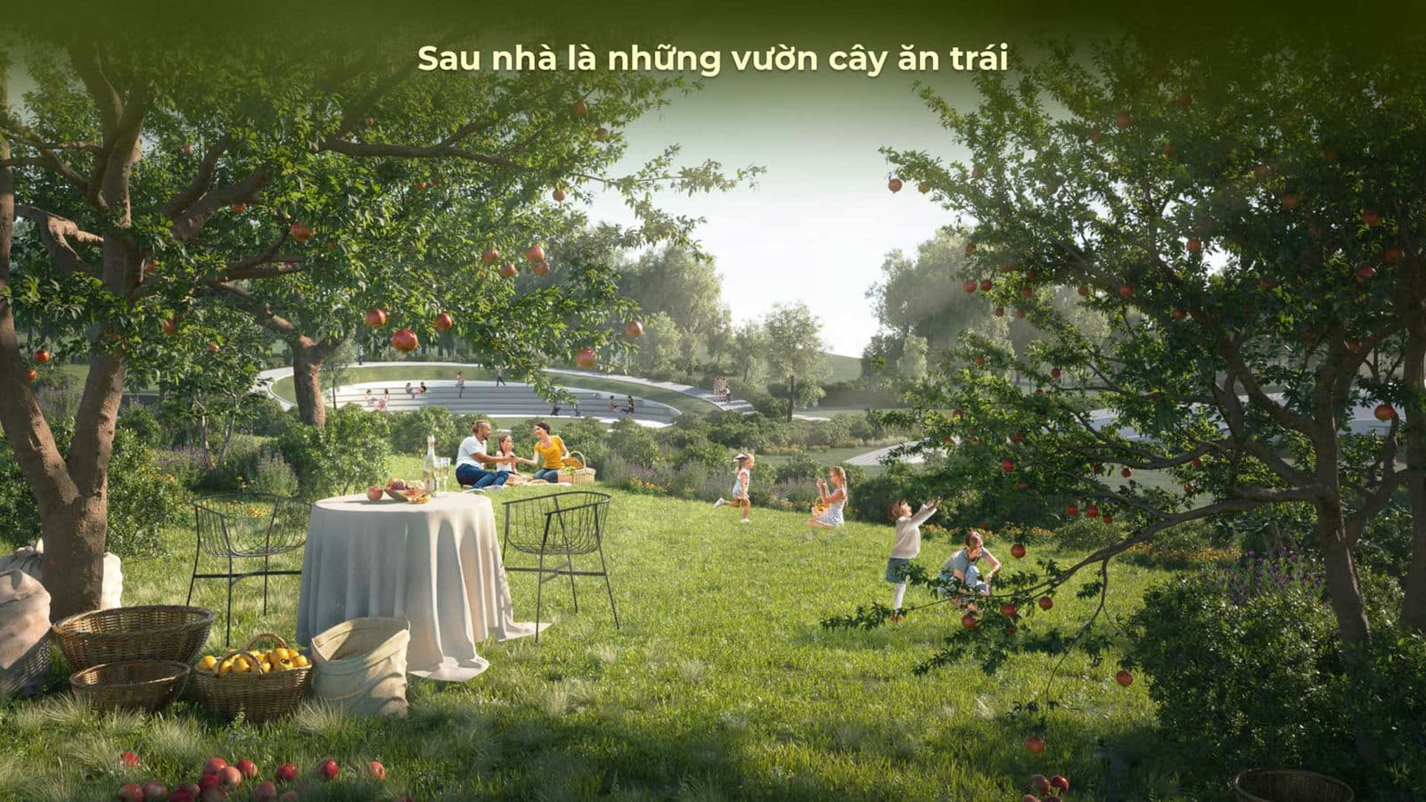 Eco Village Saigon River sau nhà là Vườn trái cây