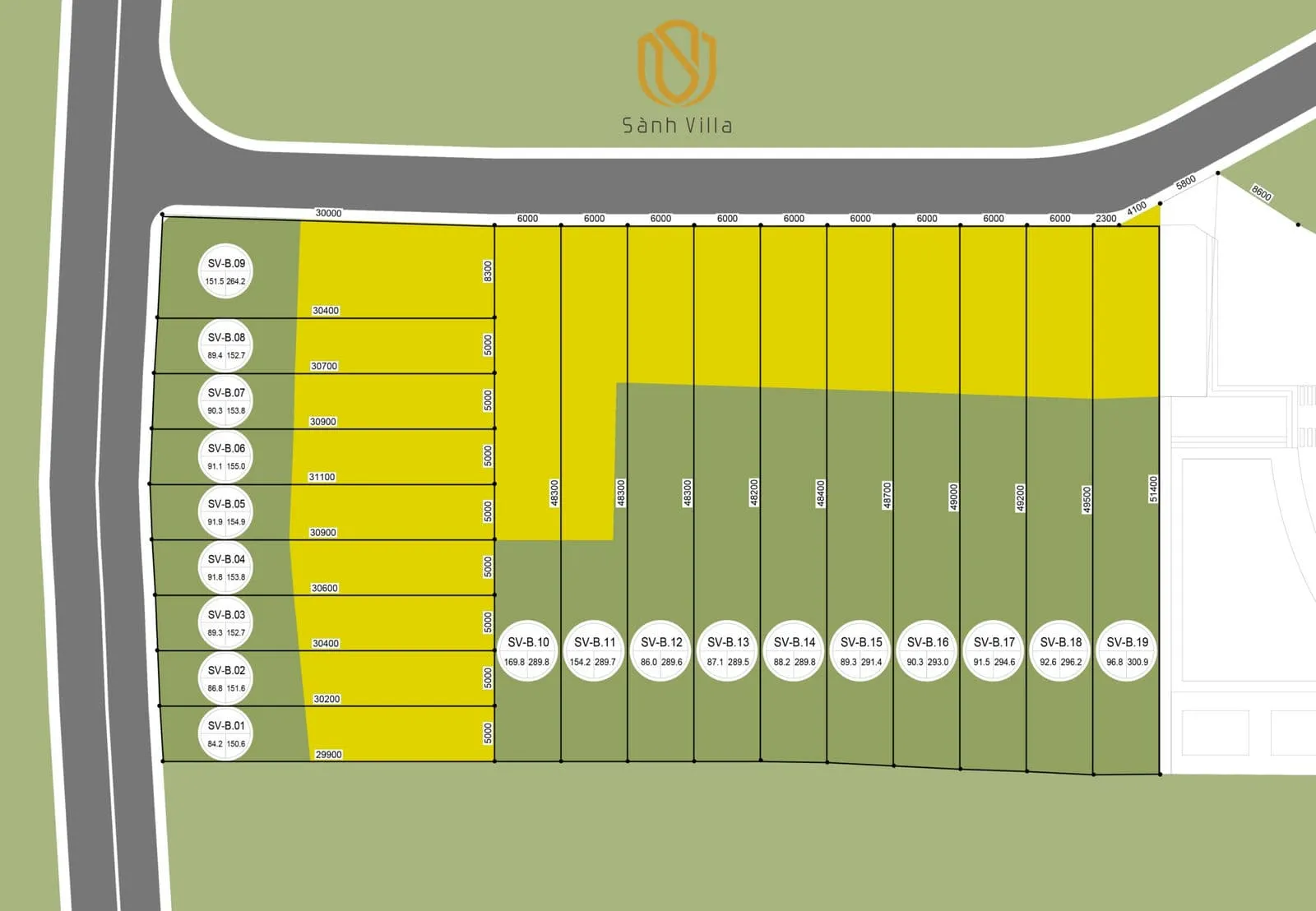 Sành Villa Bảo Lộc 4 Mặt bằng Dự án Sành Villa Bảo Lộc