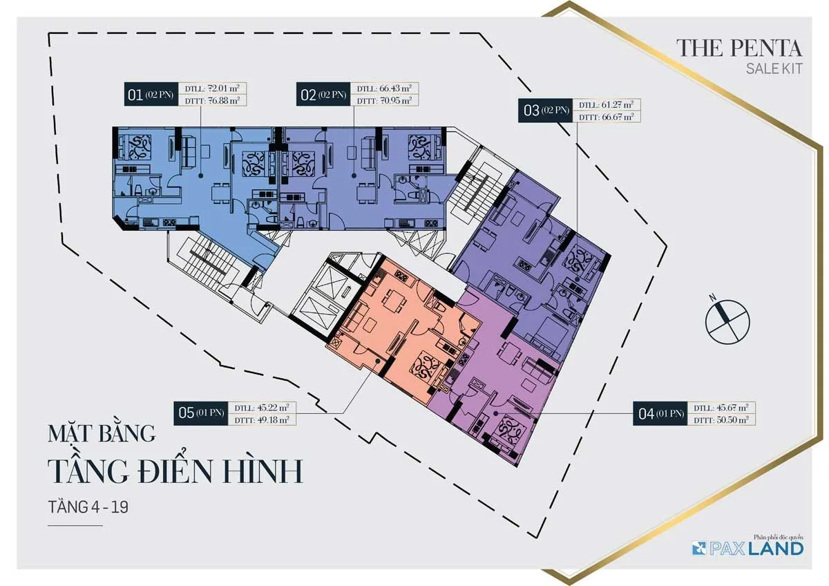 THE PENTA BÌNH THẠNH 12 mat-bang-tang-4-toi-19-the-penta