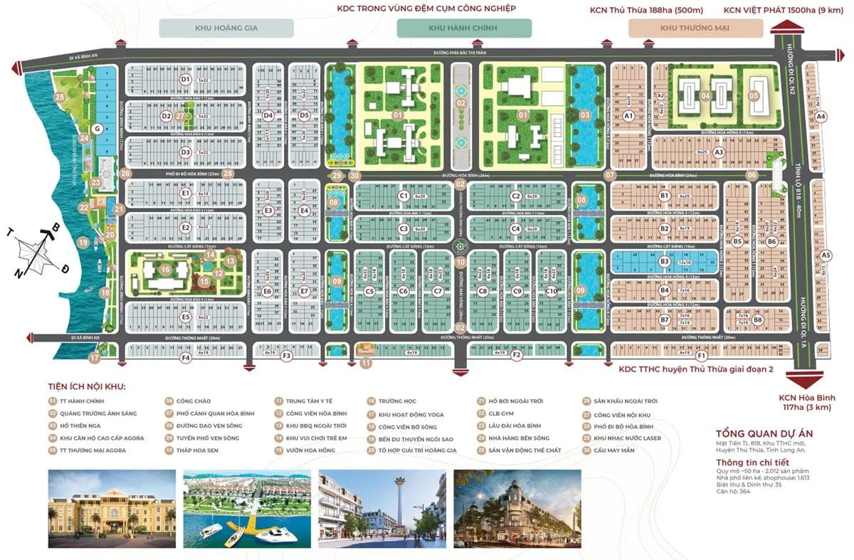 Agora City 12 Mặt bằng Dự án Agora City Thủ Thửa Long An