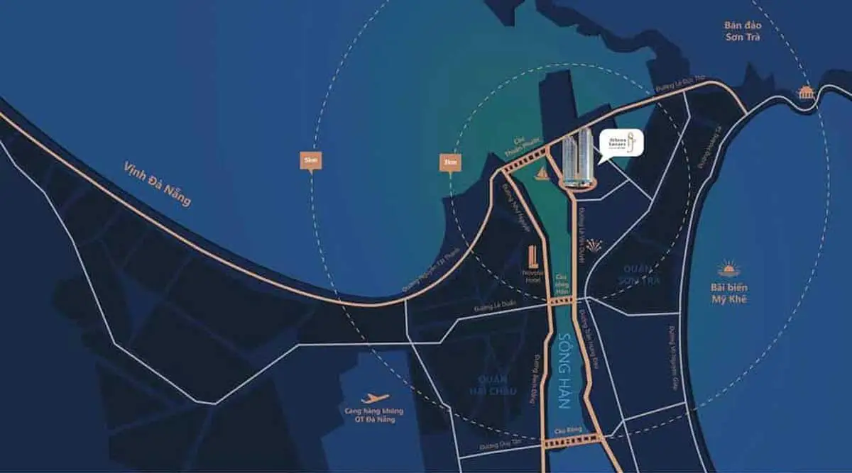 The Muse Đà Nẵng 2 Vị trí Dự án The Muse Đà Nẵng