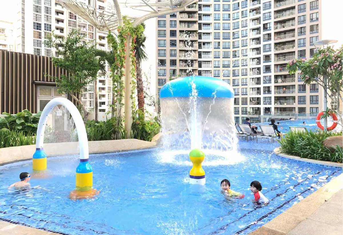 D-AQUA QUẬN 8 7 Hồ bơi phun mưa nhân tạo tại D-Aqua