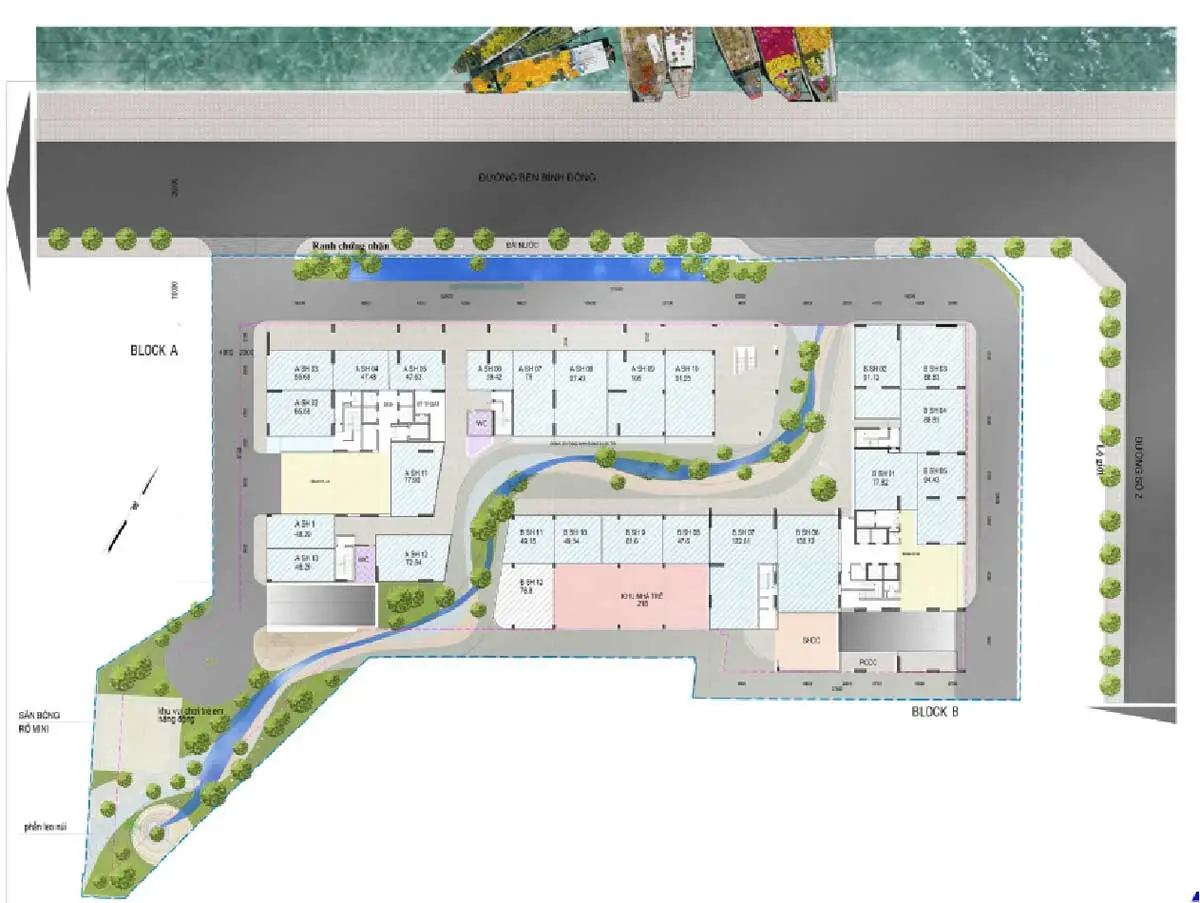 D-AQUA QUẬN 8 13 Mặt bằng Tổng thể Dự án Căn hộ D – Aqua Bến Bình Đông Quận 8