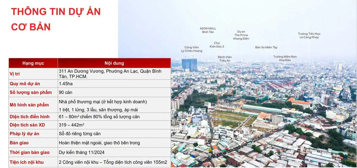 The Sholi 3 Dự án Nhà phố The Sholi Bình Tân