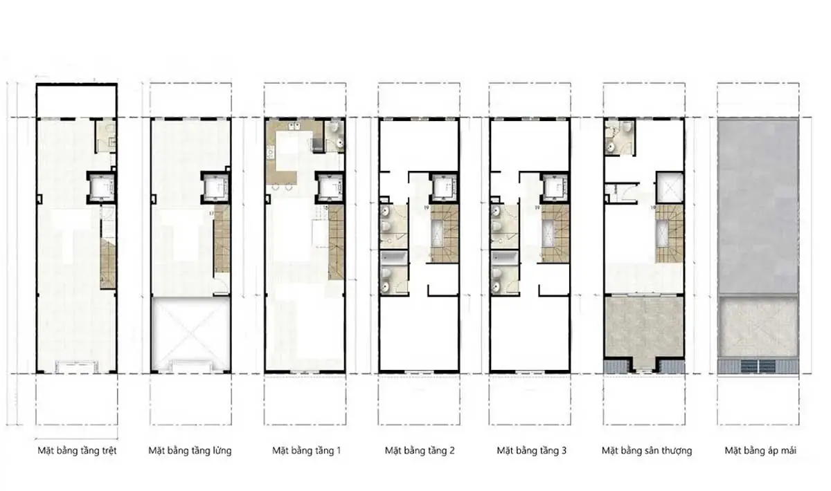 The Sholi 10 Mặt bằng tầng Dự án Nhà phố The Sholi Bình Tân