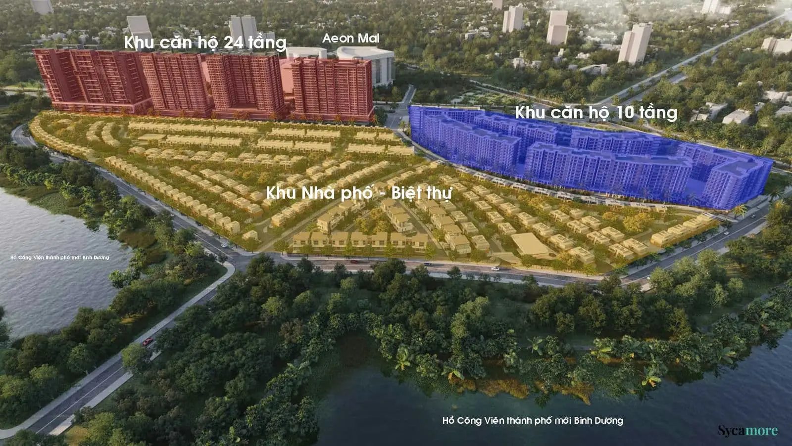 Sycamore Bình Dương 4 Mặt bằng Tổng thể Dự án Sycamore Thành phố Mới Bình Dương