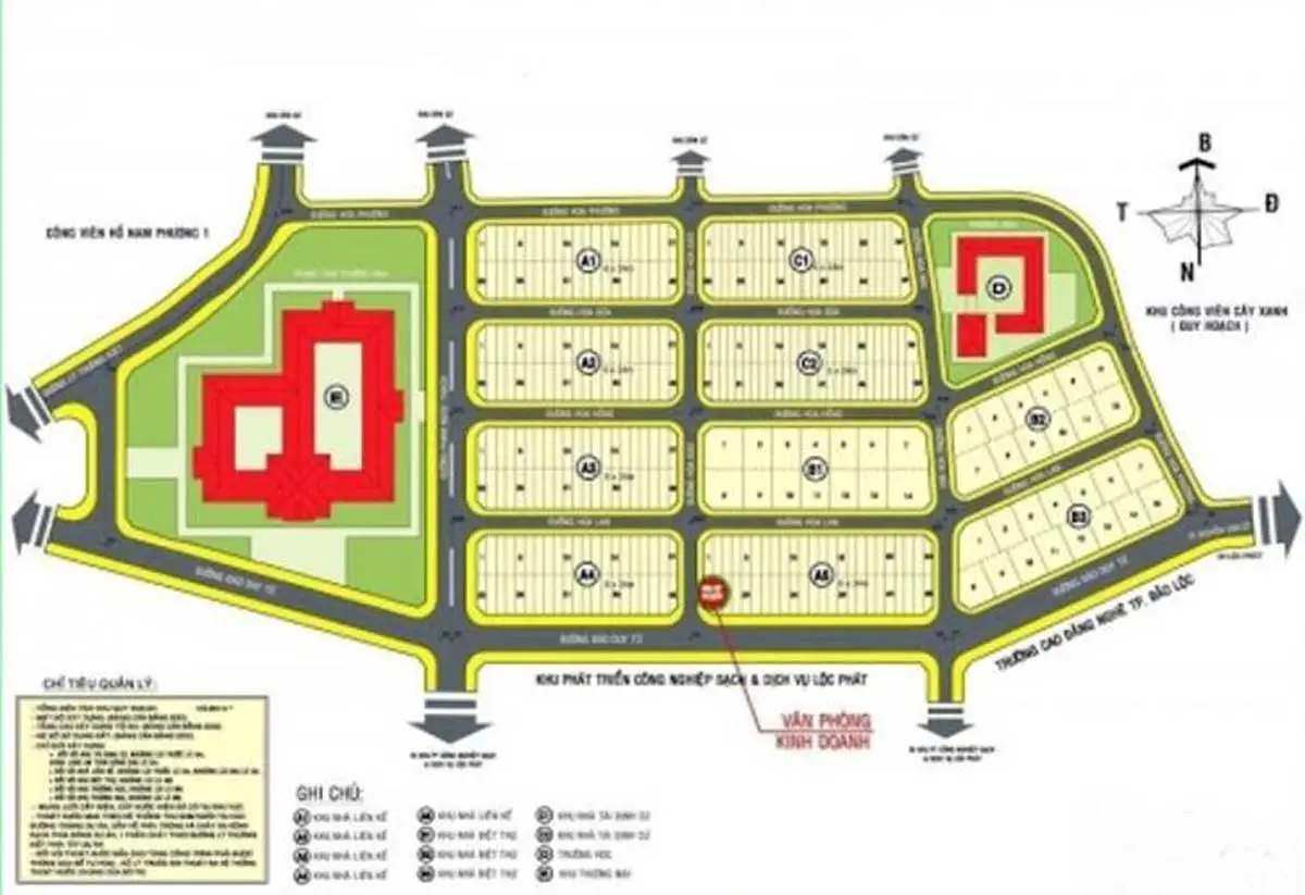 Nam Phương City Bảo Lộc 6 Mặt bằng Phân lô Dự án Nam Phương City Bảo Lộc