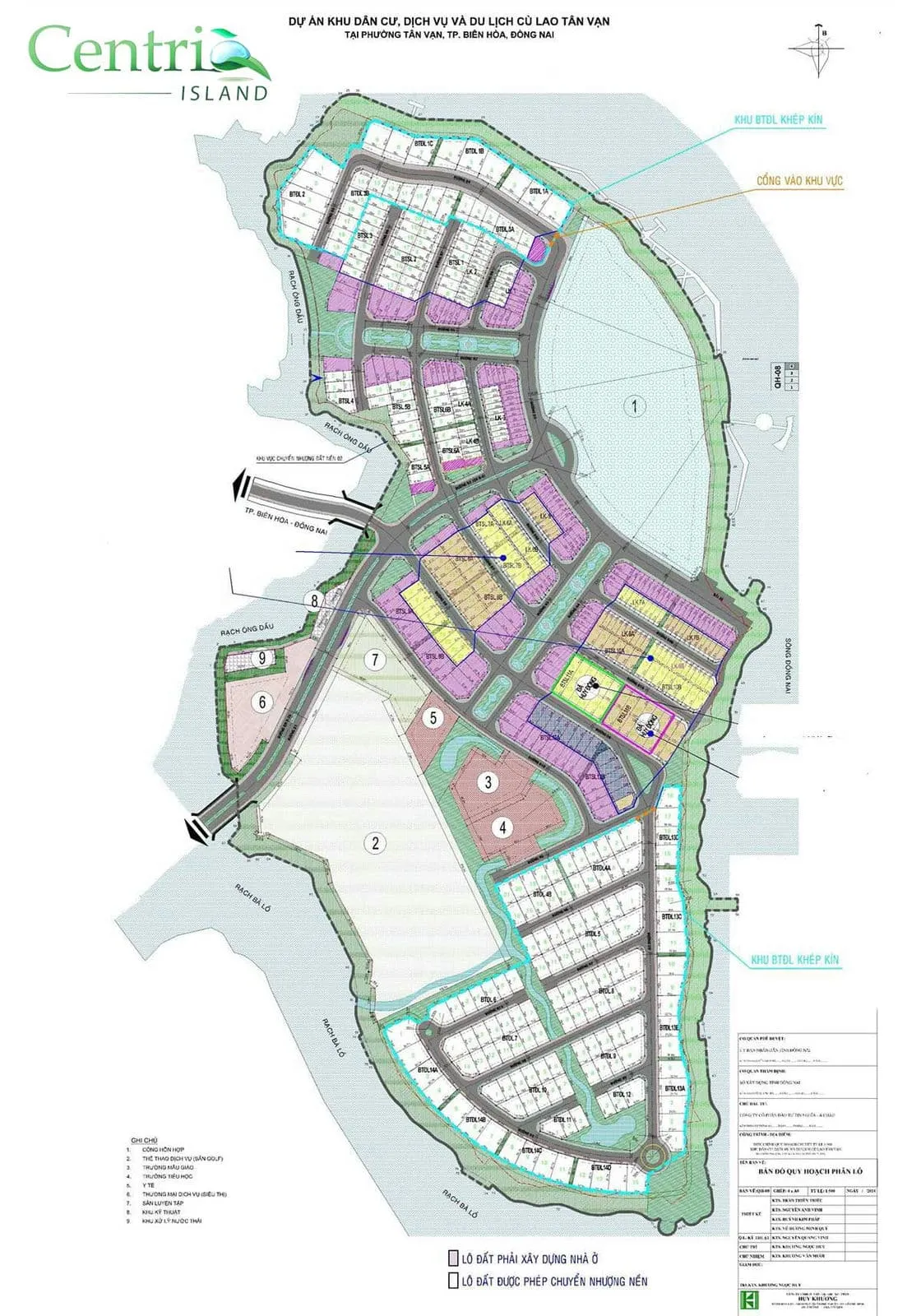 Centria Island 8 Mặt bằng Dự án Khu đô thị Centria Island Tân Vạn Đồng Nai