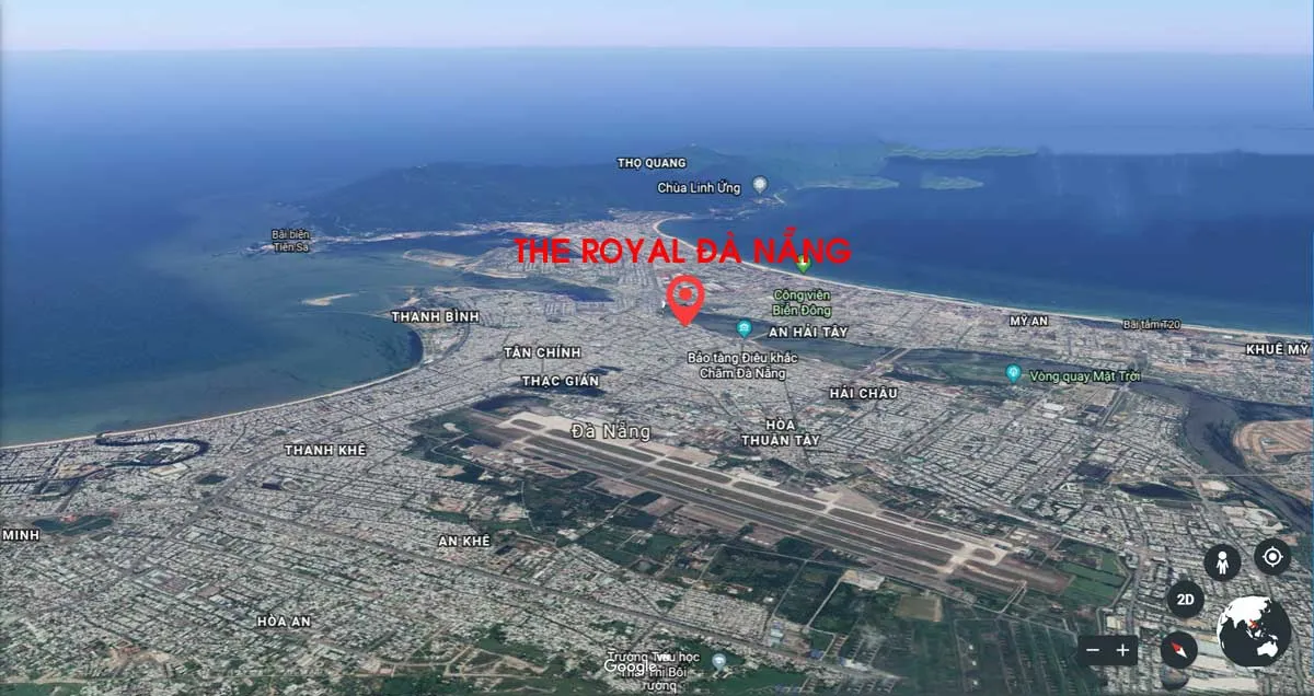 THE ROYAL ĐÀ NẴNG 4 Vị trí Dự án Căn hộ The Royal Đà Nẵng Boutique Hotel & Condo