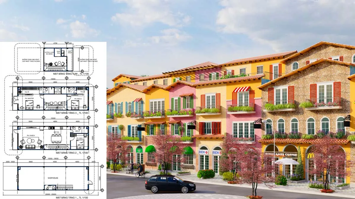LaMia Bảo Lộc 15 Thiết kế Nhà phố Shophouse LaMia Bảo Lộc