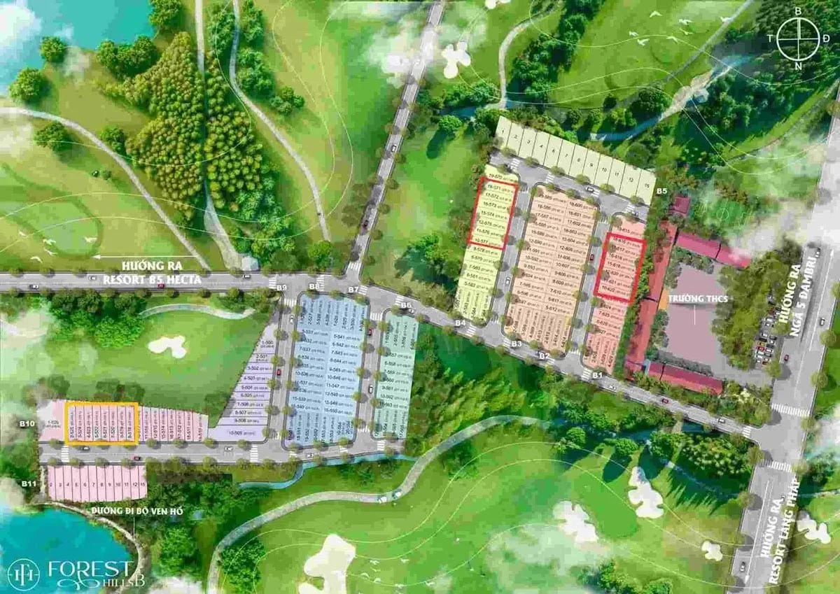 Forest Hills Bảo Lộc 6 Mặt bằng Dự án Forest Hills Bảo Lộc