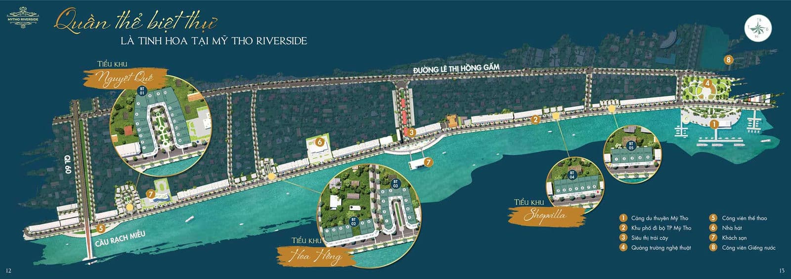 Mặt bằng Dự án Mỹ Tho Riverside Tiền Giang