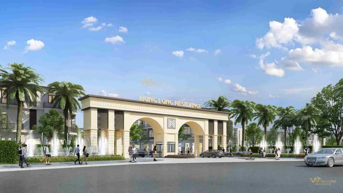 HƯNG LONG RESIDENCE LONG AN 2 Cổng chào Dự án Hưng Long Residence Long An