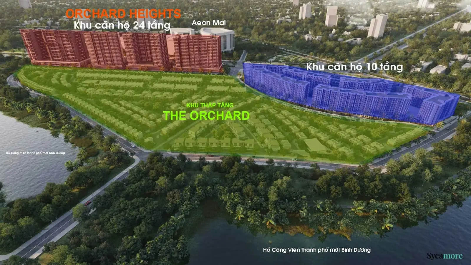 The Orchard Sycamore Capitaland Bình Dương 6 Phân khu The Orchard Dự án Sycamore Bình Dương