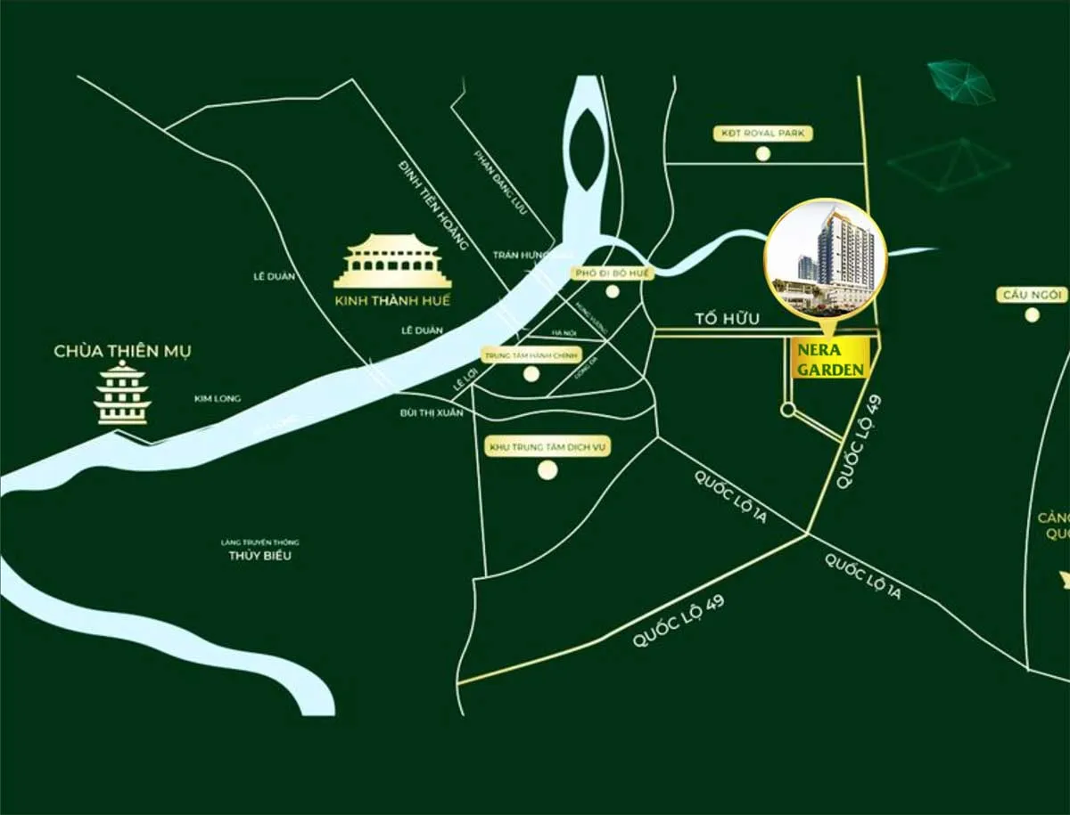 Nera Garden 3 Vị trí Dự án Căn hộ Chung cư Nera Garden Huế